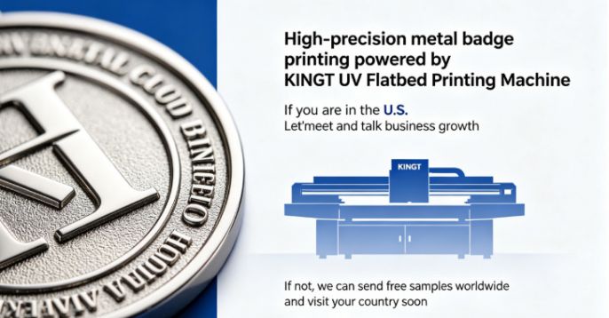 High-Precision Metal Badge Printing: How KINGT UV Tech Redefines Industrial Customization