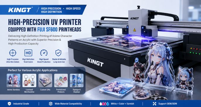 High-Precision UV Flatbed Printer for Acrylic Anime Printing