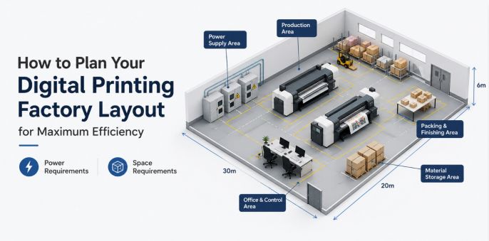 How to Plan Your Digital Printing Factory Layout for Maximum Efficiency (Power & Space Requirements)