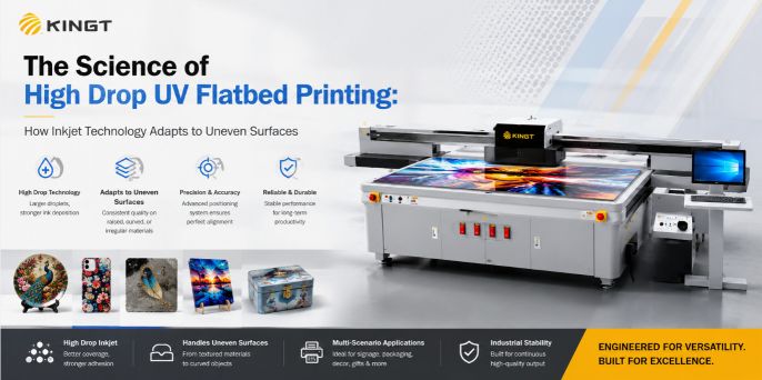 The Science of High Drop UV Flatbed Printing: How Inkjet Technology Adapts to Uneven Surfaces