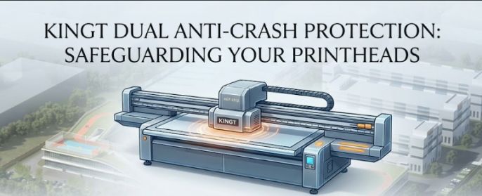 UV Printer Carriage Crash? How Dual Anti-Crash Devices Protect Your Expensive Printheads