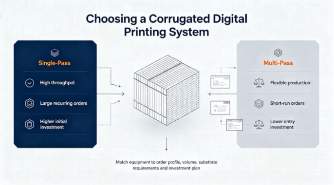 How to Choose Between Single-Pass and Multi-Pass Corrugated Printers